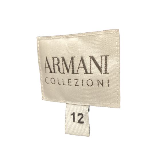 Armani Collezioni Spring Coat Women’s SZ12 Fits Like10 Silk Wool Blend Navy Blue - Picture 5 of 5